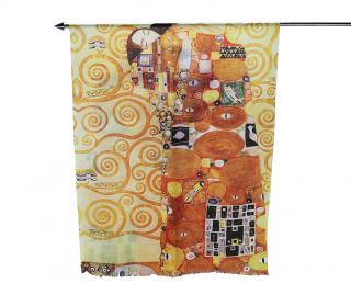 Dámský šátek Gustav Klimt- Obětí, bavlna