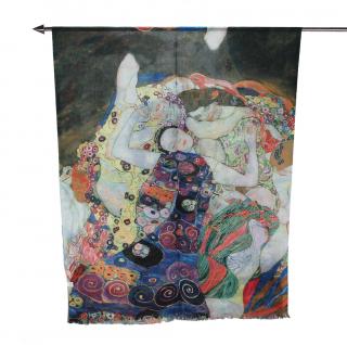 Dámský šátek Gustav Klimt- Panna, bavlna