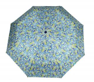 Dámský skládací deštník  manuální  Květiny abstraktní malba  Barvy: Modrá