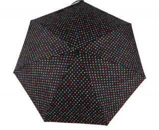 Dámský skládací deštník mini barevný puntík