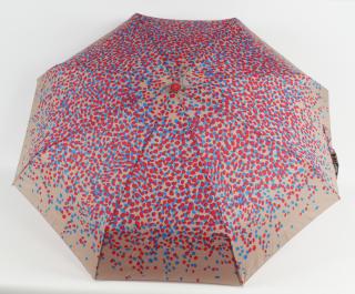 Dámský skládací deštník mini Lístečky Barvy: Červenomodrá