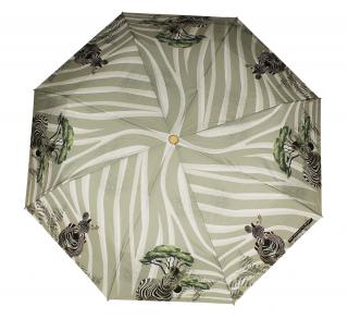 Dámský skládací manuální ekologický deštník Safari Safari: Zebry