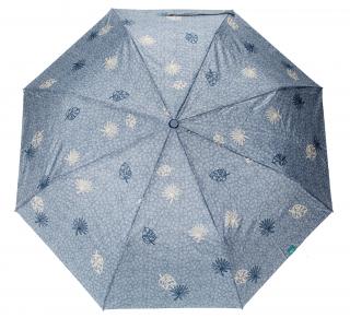 Dámský skládací vystřelovací deštník Perletti, Listy Barvy: Modrá
