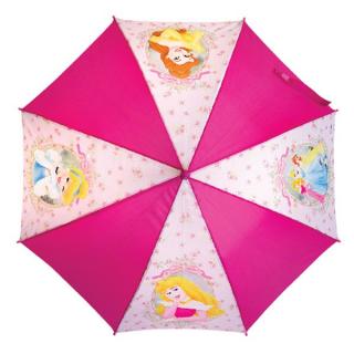 Dětský deštník Princezny růžový Barvy: Tmavě růžová