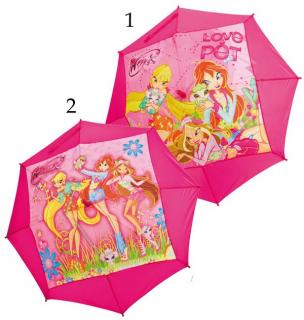 Dětský deštník Winx růžový Číslování: 2