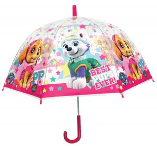 Dětský průhledný deštník PAW PATROL dívčí