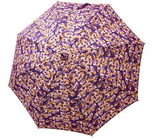 Luxusní dámský holový deštník GUY LAROCHE triangles Barvy: Fialová