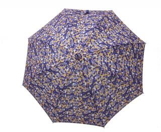 Luxusní dámský holový deštník GUY LAROCHE triangles Barvy: Tmavě modrá