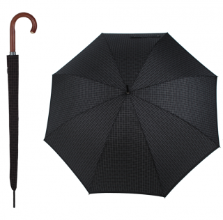 Luxusní pánský holový deštník Guy Laroche Barvy: Šedočerná