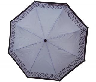 Luxusní skládací vystřelovací deštník VERSACE fialový