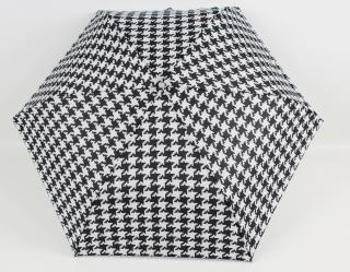 Skládací deštník černobílý kohoutí stopa-SIGARO