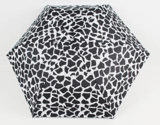 Skládací deštník černobílý leopard-SIGARO