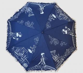 Skládací deštník Kavárna Barvy: Modrá