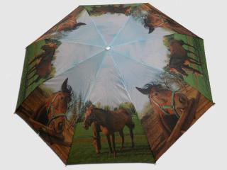 Skládací deštník Koně