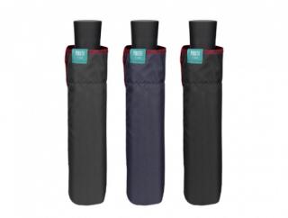 Skládací deštník manuální jednobarevný s lemem 2 Barvy: Černá