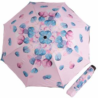 Skládací deštník manuální Listy růžové