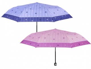 Skládací deštník pruhovaný květ Barvy: Růžová