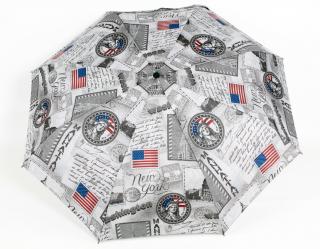 Skládací plně automatický skládací deštník- Koláž USA
