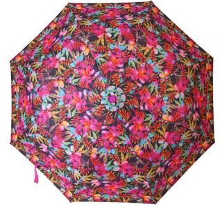 Skládací vystřelovací deštník Barevné květiny1