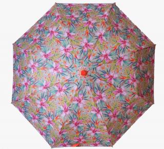 Skládací vystřelovací deštník Barevné květiny6