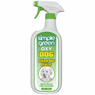 SIMPLE GREEN OXY DOG - odstraňovač skvrn a zápachu na tvrdé povrchy Objem, balení: 32 OZ / 946 ml / 1000 ml láhev s rozprašovačem