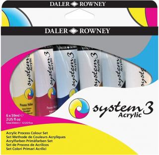 Akrylová barva System 3 sada 6x59 ml