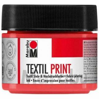 Barva Marabu textil print 100 ml. Hobby: 913 - červená