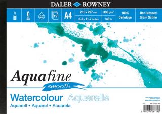 Blok akvarelový 300g Aquafine smooth Daler-Rowney - 12 listů A4