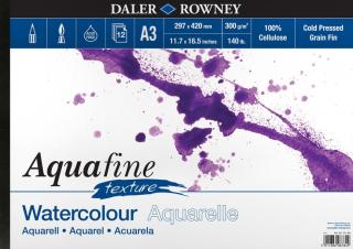 Blok akvarelový 300g Aquafine texture Daler-Rowney - 12 listů A3