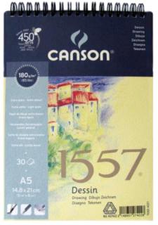 Blok kreslící 180g Canson  1557 - A3 spirála