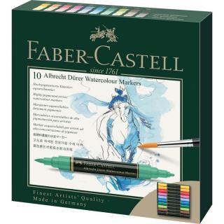 Faber-Castell Akvarelové oboustranné popisovače, sada 10ks 160310