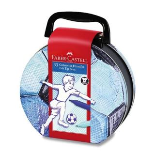Faber-Castell Connector, sada 33ks v modré kovové krabičce