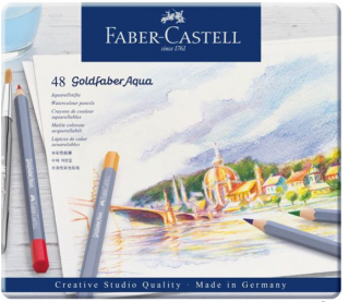 Goldfaber akvarelové pastelky sada 48 ks