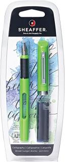 Kaligrafické pero Sheaffer zelené, hrot 2mm
