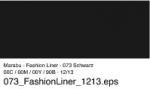 Marabu Fashion Liner 25 ml Barva: 073 - Černá
