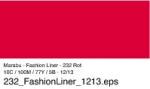 Marabu Fashion Liner 25 ml Barva: 232 - červená