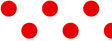 Motiv karton - Puntík bíločervený 300g Velikost: 50 x 70 cm