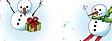 Motiv karton - Vánoce sněhulák 270g Velikost: 25 x 35 cm