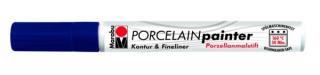 Popisovač na porcelán Marabu hrot 1-2mm Barva: 293 - Modrá tmavá