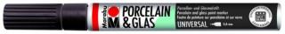 Popisovač na porcelán Marabu hrot 1mm Barva: 073 - Černá