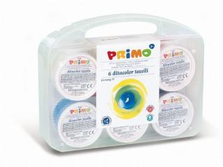 Prstové barvy na textil Primo 6x100g