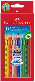 Sada 12 školních akvarelových pastelek GRIP - Faber-Castell