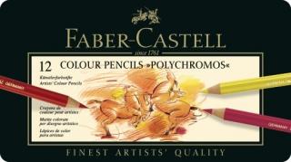 Sada 12 uměleckých pastelek Polychromos Faber-Castell