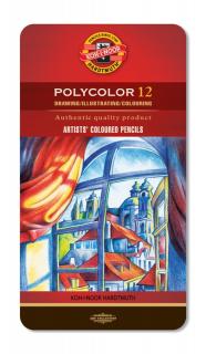 Sada 12 uměleckých pastelek Polycolor Koh-i-noor
