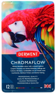 Sada 12ks umělecká pastelka Derwent Chromaflow