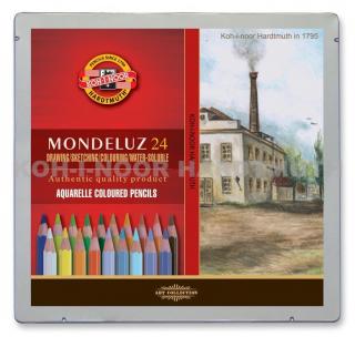 Sada 24 uměleckých akvarelových pastelek Mondeluz krajina, Koh-i-noor