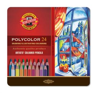 Sada 24 uměleckých pastelek, Polycolor Koh-i-noor