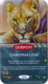 Sada 24ks umělecká pastelka Derwent Chromaflow