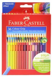 Sada 36 školních akvarelových pastelek GRIP - Faber-Castell