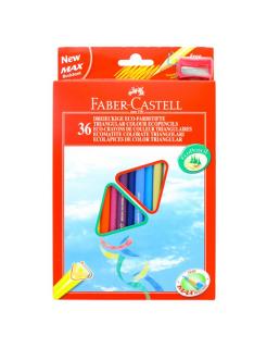 Sada 36 školních pastelek ECO tříhranné - Faber-Castell